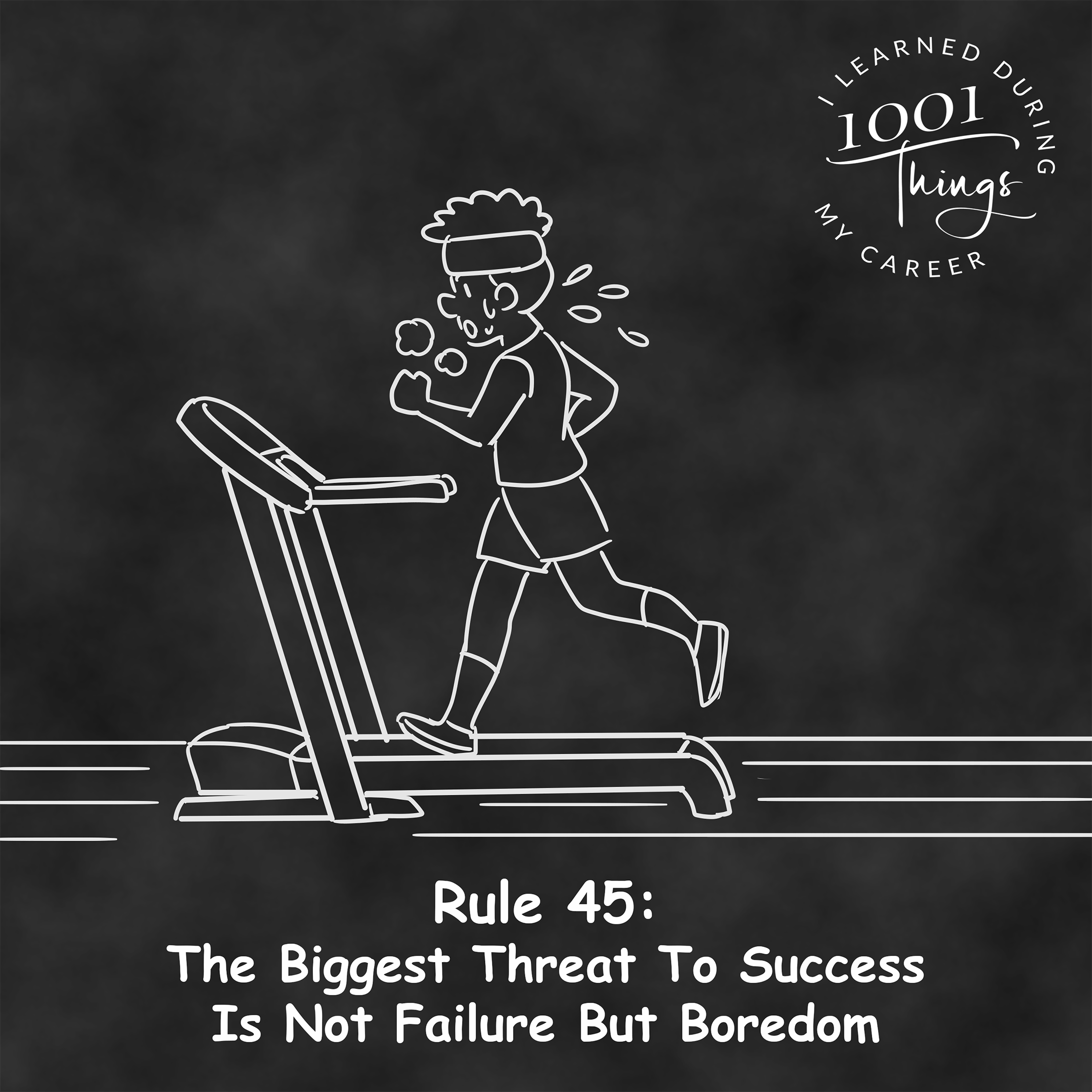 An illustration of an individual running on a treadmill.